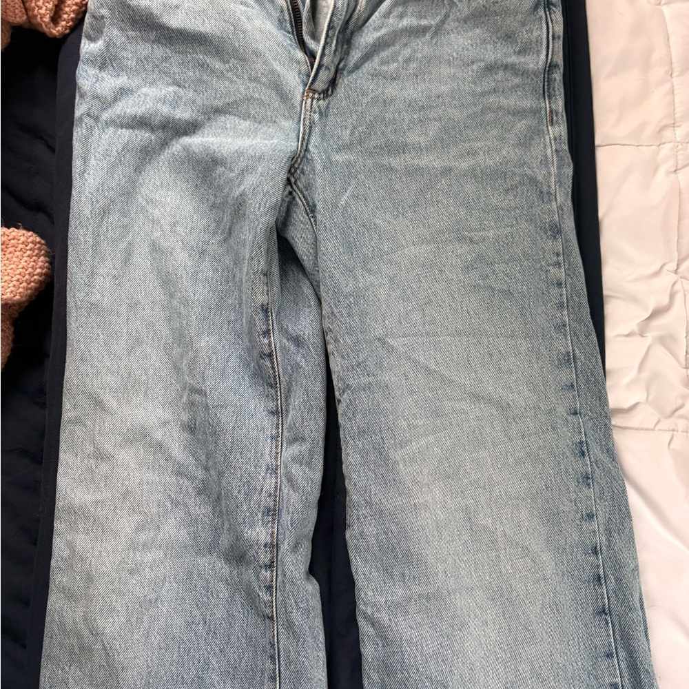 Garage Light Blue Wide Leg Women's Jeans